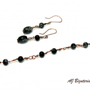 Komplet wire wrap czarny