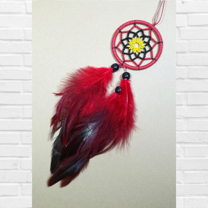Koralikowy łapacz snów- zawieszka do samochodu