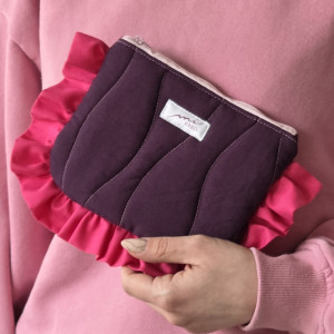 Kosmetyczka fioletowa fala