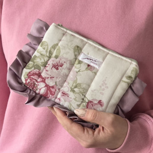 Kosmetyczka kwiatowa lawendowa