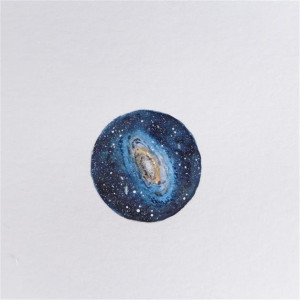 Kosmos, galaktyka, ręcznie malowane 2,5 cm !