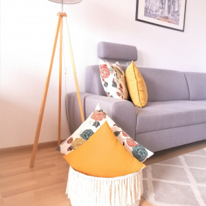 Kosz,koszyk z frędzlami,duży kosz BOHO,rozmiary.