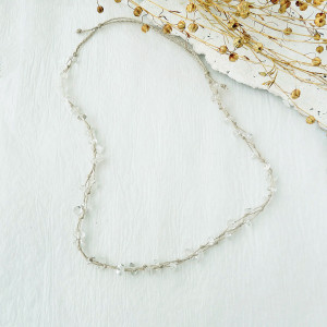 Krople deszczu naszyjnik z kamieniami