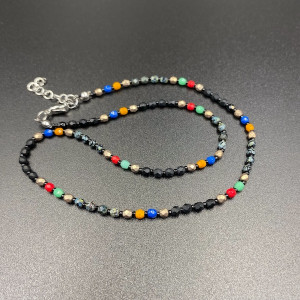 Krótki koralikowy naszyjnik #1096