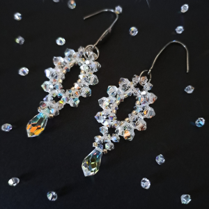 Kryształowe Kolczyki Ślubne