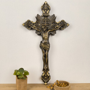 Krzyż Św. Benedykta, drewno dębowe