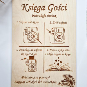 Księga gości instrukcja instax