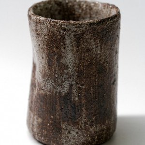 Kubek ceramiczny, hand-made, czarny szamot V