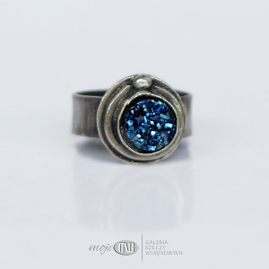 Kwarc tytanowy w srebrze