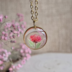 Kwiatowa łąka złota zawieszka gipsówka pomarańczowa