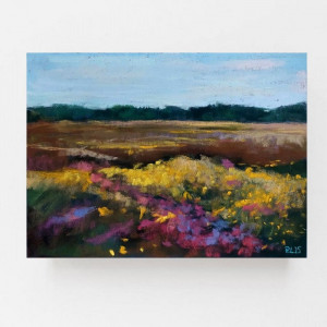 Łąka 4 -rysunek  18/24 cm rysunek, pastele suche.