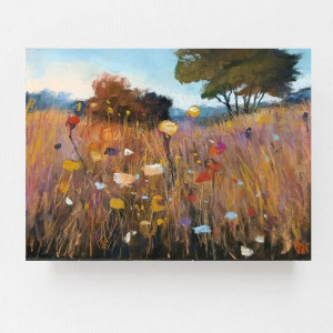 Łąka 6 -rysunek  18x24 cm pastele suche