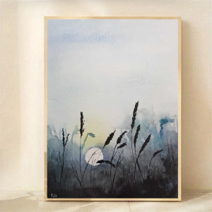 Łąka -akwarela 32/24 cm .