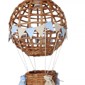 Lampa Latający BALON I natur /błękit groszki