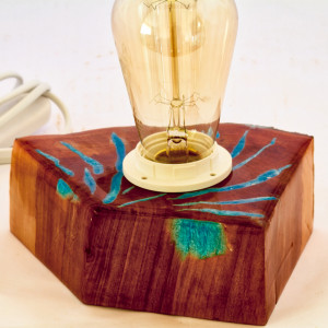 Lampa na biurko/komodę z żywicą epoksydową L6