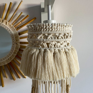 Lampa ścienna/kinkiet makrama