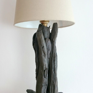 Lampa z drewna z morza nr 36 - Na kamieniach