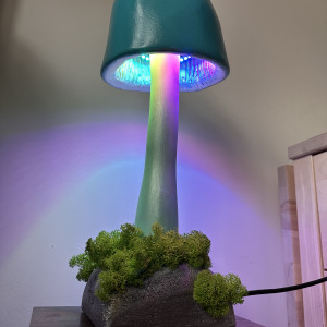 Lampka w kształcie grzyba, "Turkusik"
