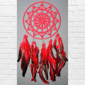 Łapacz snów- czerwona mandala