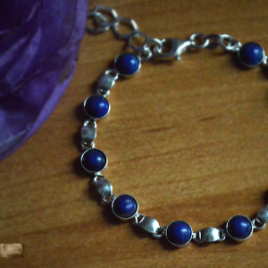 Lapis Lazuli Bransoletka Kolekcja baśniowa Srebro