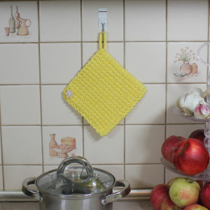 Łapka kuchenna dekoracja Mini-Kwiatuszki żółta