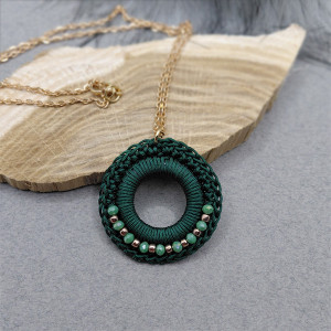 „LAUREN” szydełkowy wisiorek