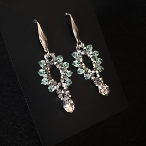 Lekkie, Wiszące Kolczyki "Silver Chrysolite"