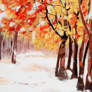 Lesne zauroczenie zima