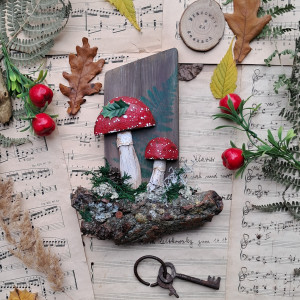 Leśny wieszak z muchomorkami no 5