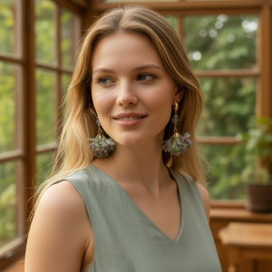 letnie kolczyki - kwiat hortensji