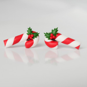 Lizaki Laski - kolczyki wkręty na Boże Narodzenie