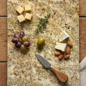 Luksusowa Patera XXL | Granit Colonial Gold | 45x29 cm