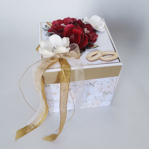 Luksusowy Exploding box  kwiatowy personalizowany nr EB12