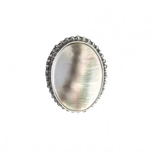 Macica perłowa w srebrze pierścionek