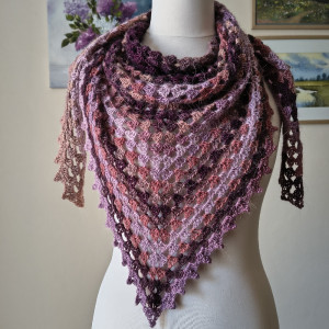 Magnolie - klasyczna, twarzowa chusta