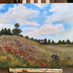 MAKI w pobliżu Argenteuil Obraz w/g Claude Monet