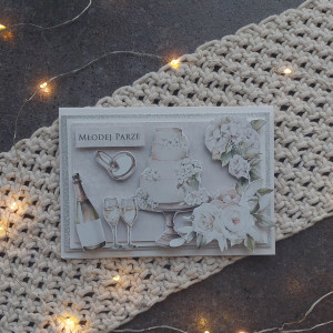 Mała kartka ślubna