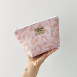 Mała Kosmetyczka Peach Leopard Print