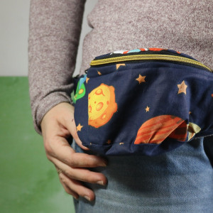 Mała nerka na rower planety kosmos gwiazdy