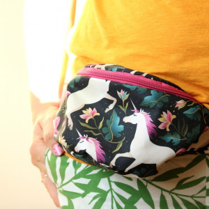 Mała nerka na rower wodoodporna jednorożce bajki