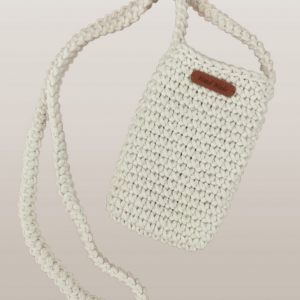 Mała torebka na ramię, etui na telefon,listonoszka ecru.