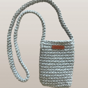 Mała torebka na ramię, etui na telefon,listonoszka j.szara.