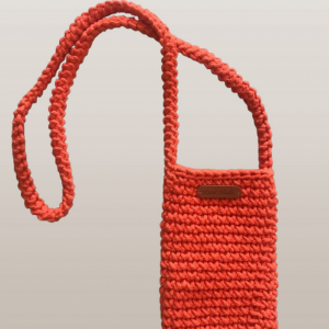 Mała torebka na ramię, etui na telefon,listonoszka pomarańczowa.