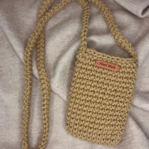 Mała torebka na ramię, etui na telefon,listonoszka whisky.