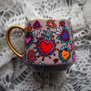 malowany kubek sacred hearts SERCA