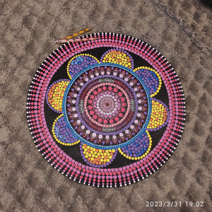 Mandala, dot painting