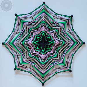 Mandala /Ojo de Dios/ Oko Boga - dekoracja  ozdoba