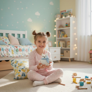 Maskotka Miś Edzio na szydełku na prezent