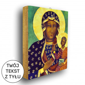 Matka Boża Częstochowska - ikona z tekstem