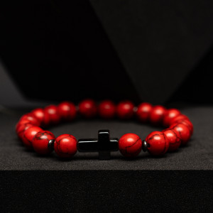 Męska bransoletka RED FAITH - bo tak!